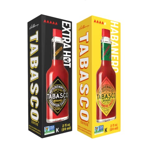 TABASCO® Duo- pack salsa Scorpion & Habanero (2 * 60ml). La mejor salsa para los más valientes y aventureros.