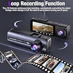 3 Channel 4K Dash Cam with 5GHz WiFi & APP Control, 4K/2.5K+1080P+1080P Front Inside and Rear, Triple Dash Camera with 64GB Card, G-Sensor, 24 Hours Parking Mode, Loop Recording, Night Vision - Image 5