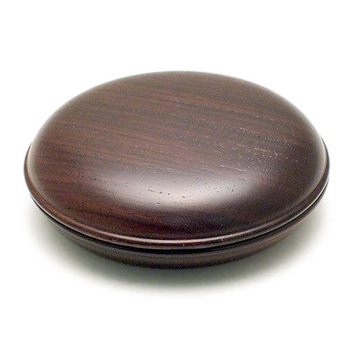 仏壇屋 滝田商店 香合 黒檀 2.5寸(直径7.5cm)◆携帯にも便利な香合(御香入れ)・蓋はネジ付き【滝田商店発行 証明書付】
