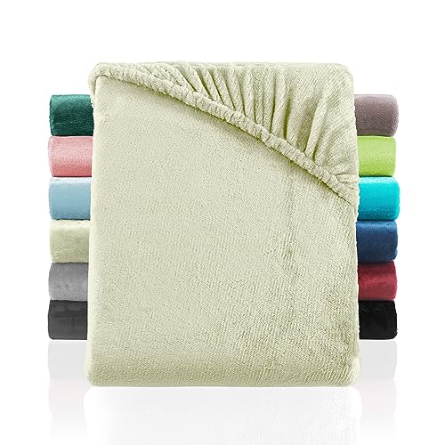BaSaTex Cashmere Touch Plüsch Premium Spannbettlaken - SUPER Soft...