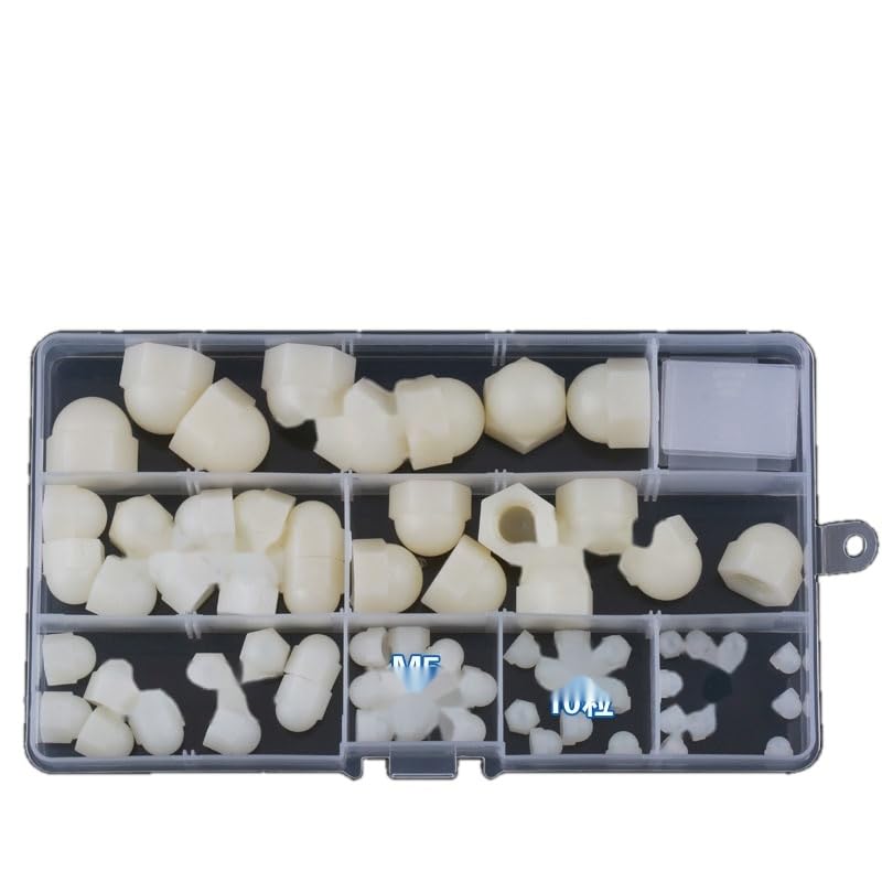 M3M4M5M6-M12 Set White Nylon Cap Nut Plastic Cap Nut Decorative Acorn Nuts