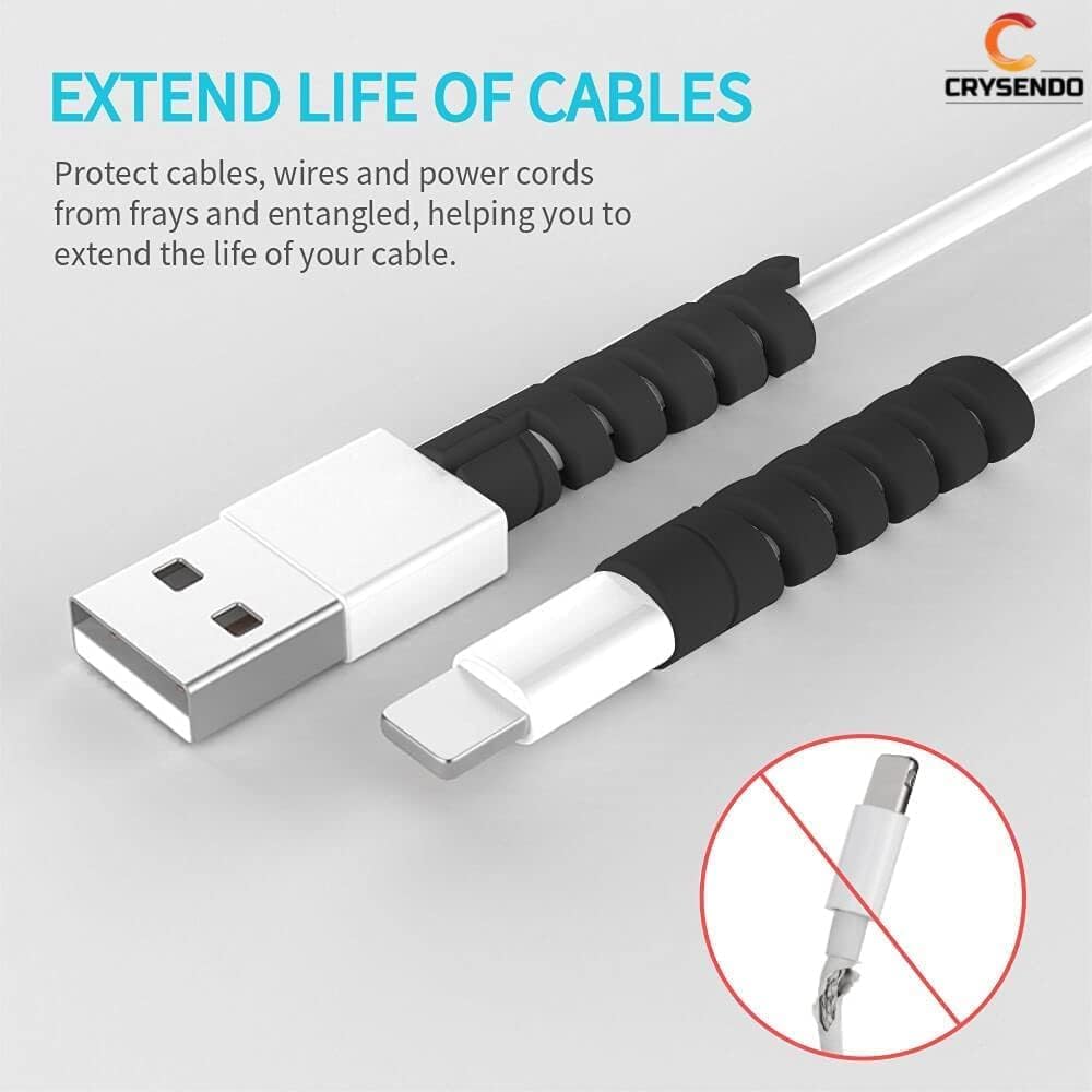 Crysendo Cable Protector Combo - Wraps & Winders -4