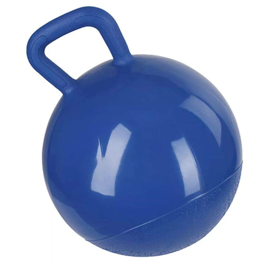 Kerbl balle de jeu pour cheval, jouet pour cheval, balle de jeu animal, bleue, PVC, Ø 25 cm, chevaux, avec valve, durable