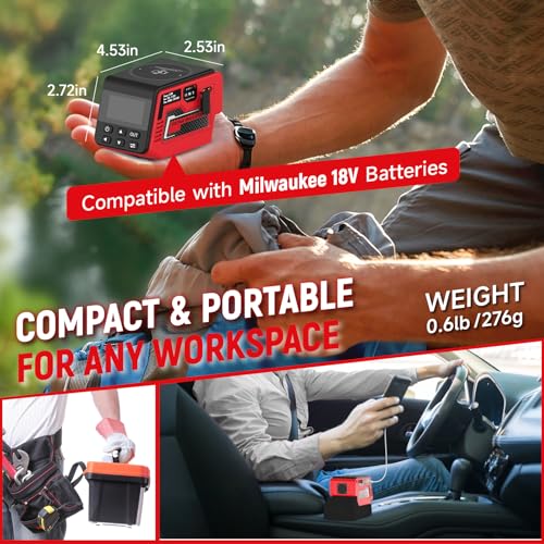 Image of Kzreect 300W 2-30V Voltage Regulator Compatible with Milwaukee 18V Battery