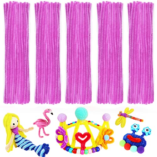 Image of Pipe Cleaners - Arts and Crafts Supplies (Purple)