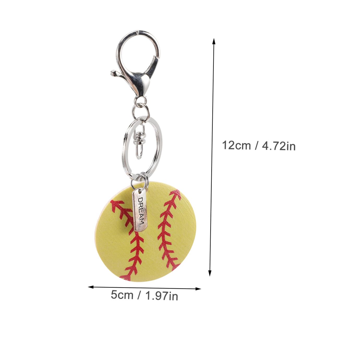 BESTonZON Portachiavi Softball Per Decorazioni Per Chiavi E Sportivo Per Appassionati Softball
