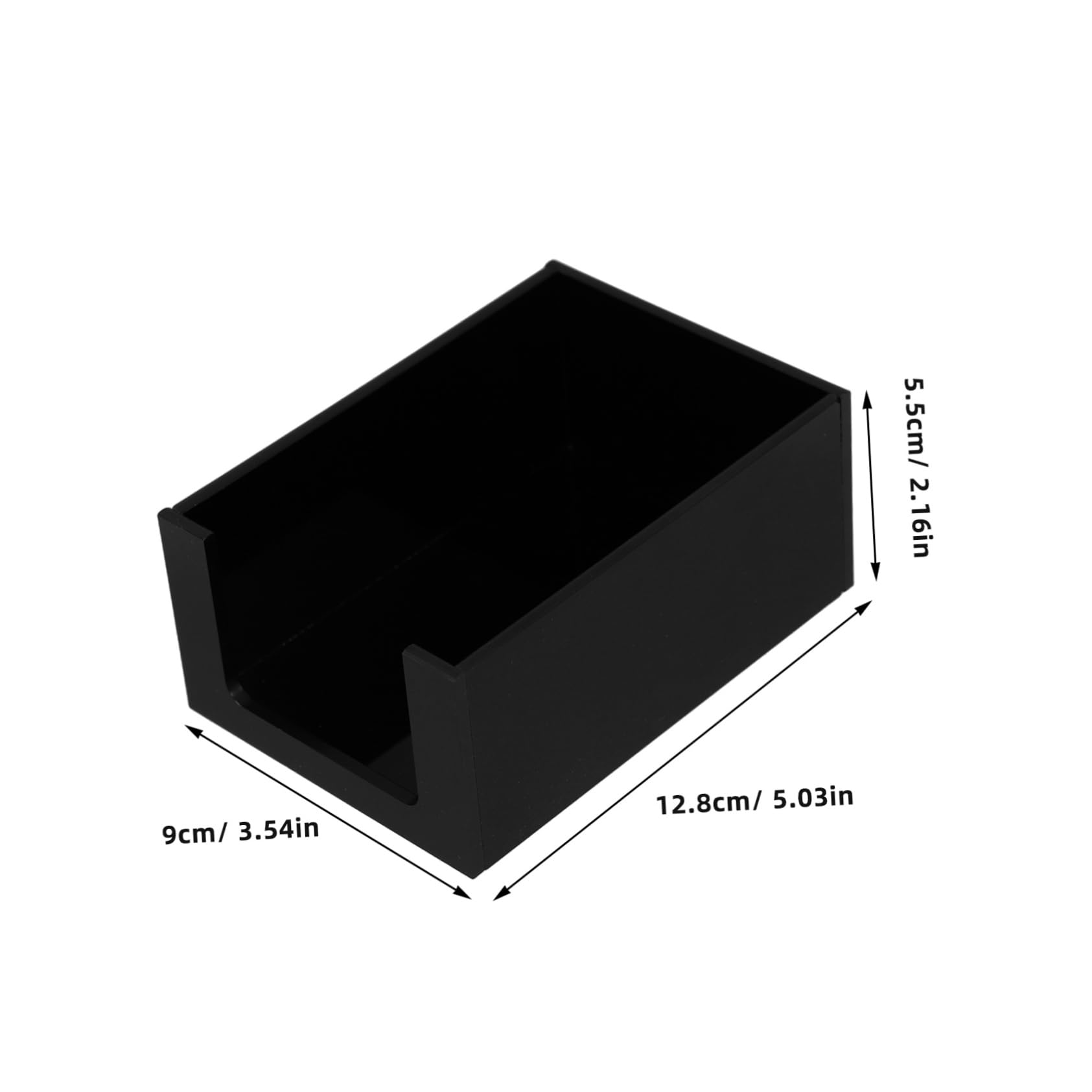 Unomor Tea Storage Box Dividers Wooden Beverage Supplies Organizer Box Tea Bag Holder Acrylic Sugar Packet Storage Modern Kitchen Accessory