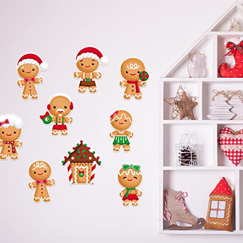 45Pcs Gingerbread Cutouts Christmas Decoration Holiday Classroom School Party Supply #TOP4