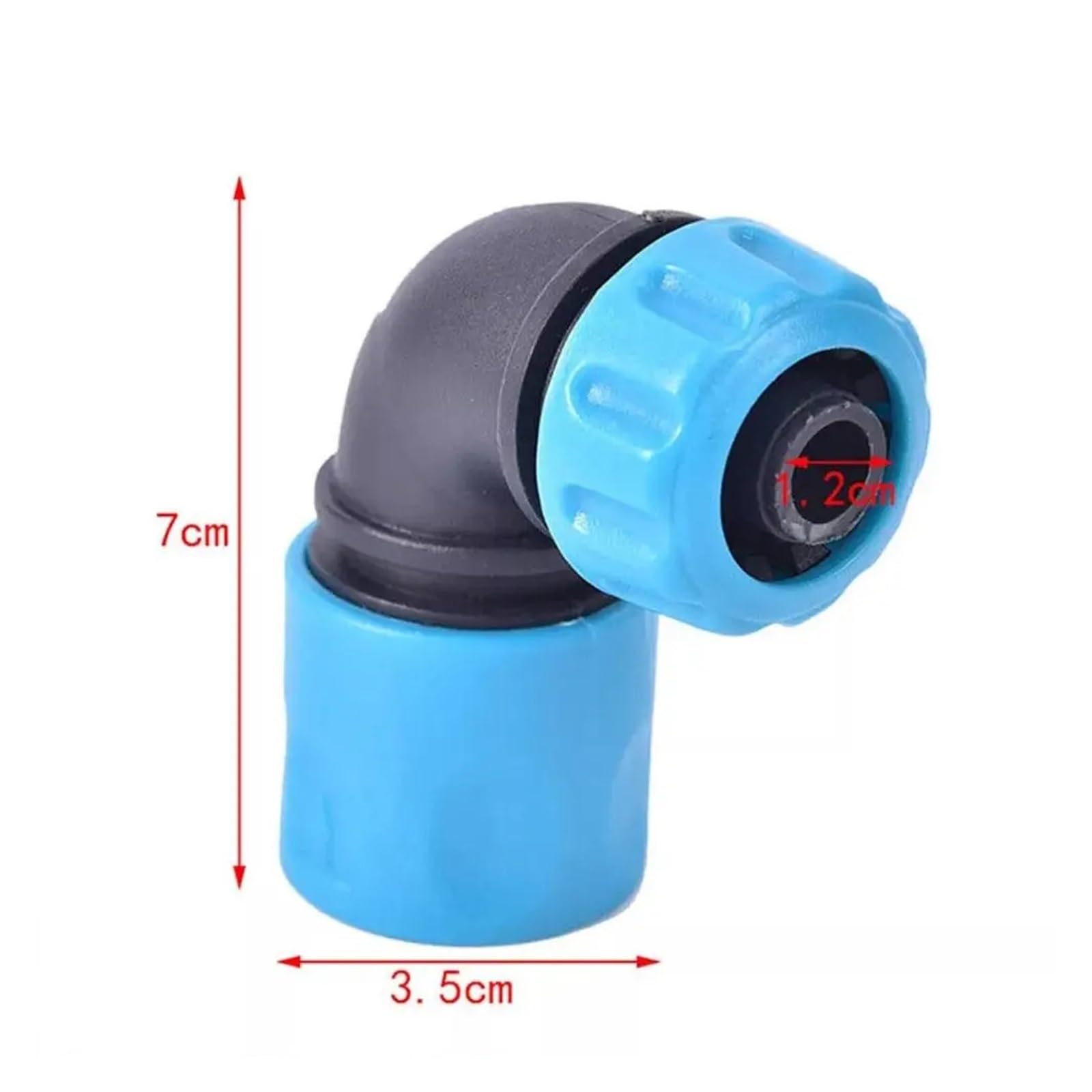 1/2/3/4/5 Pezzi 1/2" connettore for Rubinetto da Giardino Raccordo a Gomito in plastica Raccordo rapido for Tubo di irrigazione(5PCS)