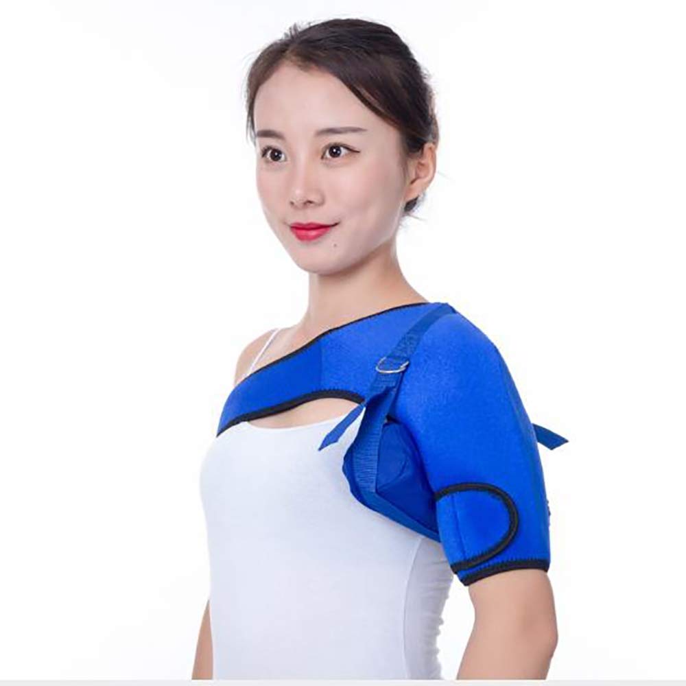 Verstellbare Schulterbandage, für Schulterschmerzen und Verletzungen durch Labrumrisse für Männer und Frauen, Verstellbarer Ärmel,Leftshoulder