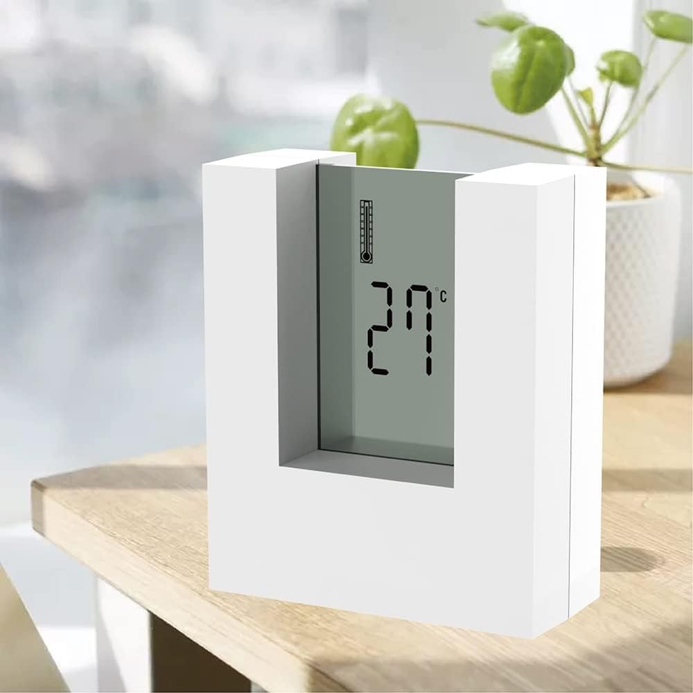 Electronic Clock Home Desk Decoration with Digital LCD Calendar Date Alarm Countdown Timer Temperature (OneColor)