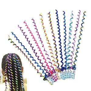 12 Colors Hair Braid Clips for girl women，Twist Barrette Spiral Spin Hair for Braids Accessories,Suitable for birthday pary,Bar party,Christmas, wedding