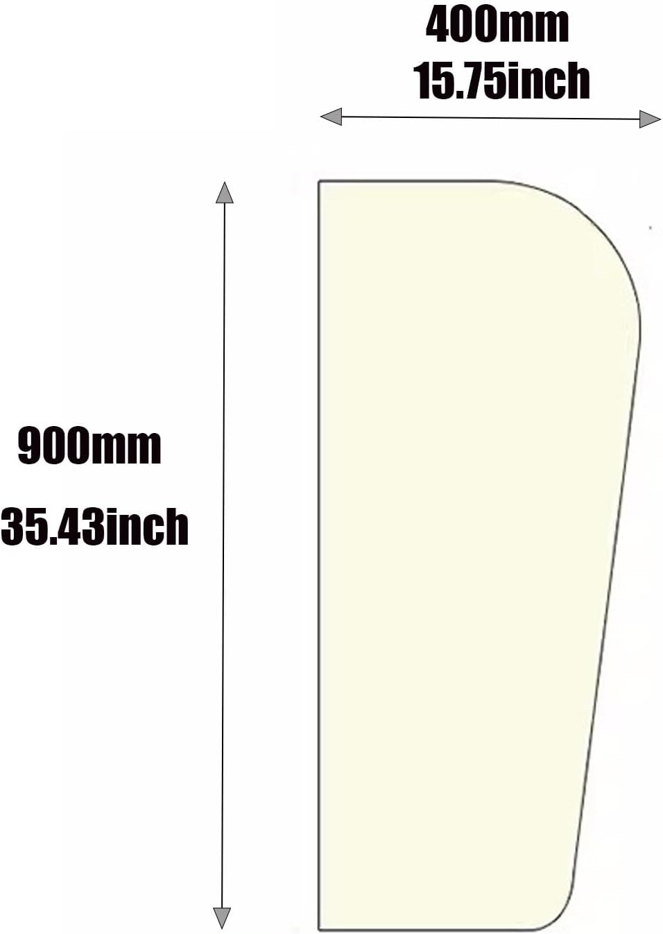 Urinal Divider Screen Panel Toilet Partition, 1PCS Wall-Mounted Adult Urinal Baffle with Accessories for Hotel Shopping Malls Public Places(47.24x15.75in 400x1200mm)