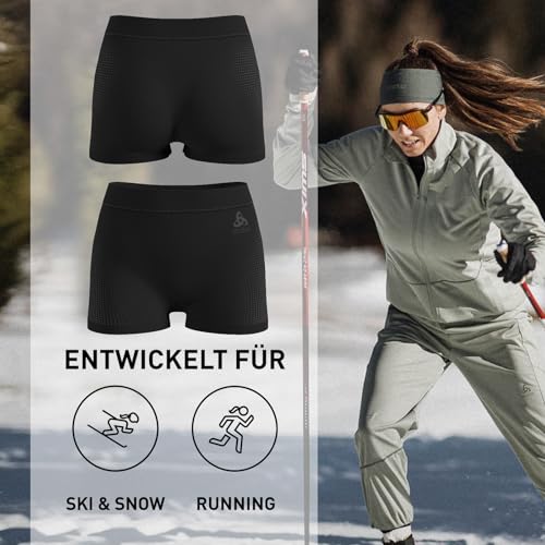 Odlo Funktionsshort Damen Performance Warm Panty | Odlo Graphite Grey Schwarz | Größe S | Thermounterwäsche | Funktionsunterwäsche – Ansicht 4