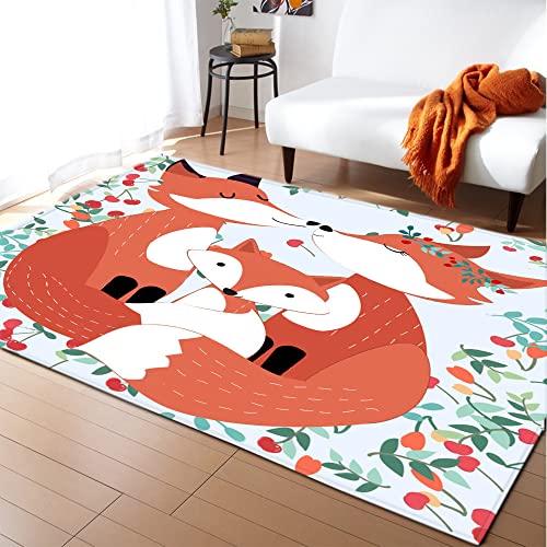 Morbuy Tapis de Salon Poils Ras, Enfant Dessin animé Tapis de Couloir, Chambre Décor Tapis Antidérapant, Tapis Moderne Grand pour Coucher Bureau Hôtel...