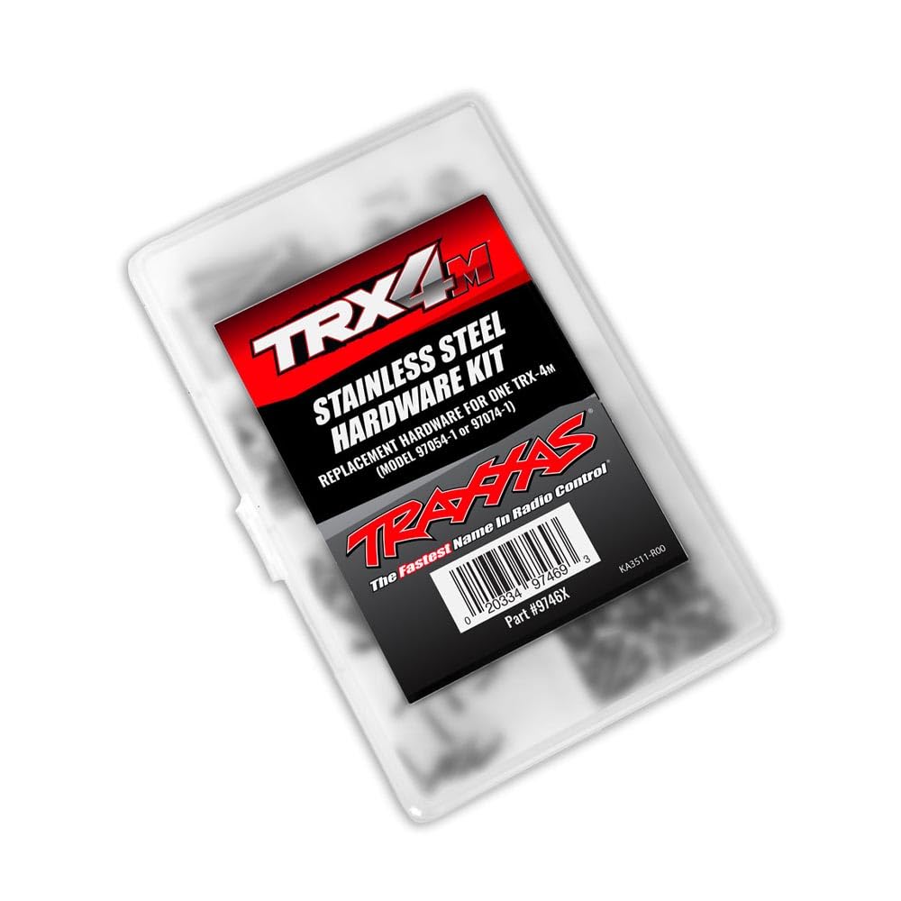 Traxxas - Kit de tornillos completo de acero inoxidable TRX-4M