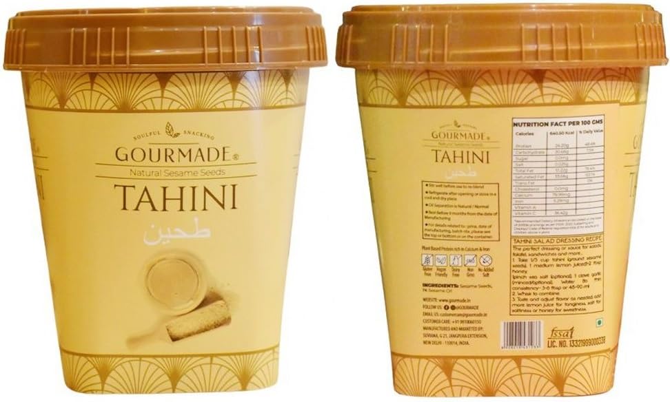 Gourmade Soulful Snacking Tahini Paste For Cooking Made With Natural Sesame Seeds Hummus|Sesame Cooking Paste Sauce|Dips Sauce|Mezze Platter|Leabanese|Mediterrianean Food (Pack Of 2) (B0CK8FWNKM) Amazon Price History, Amazon Price Tracker