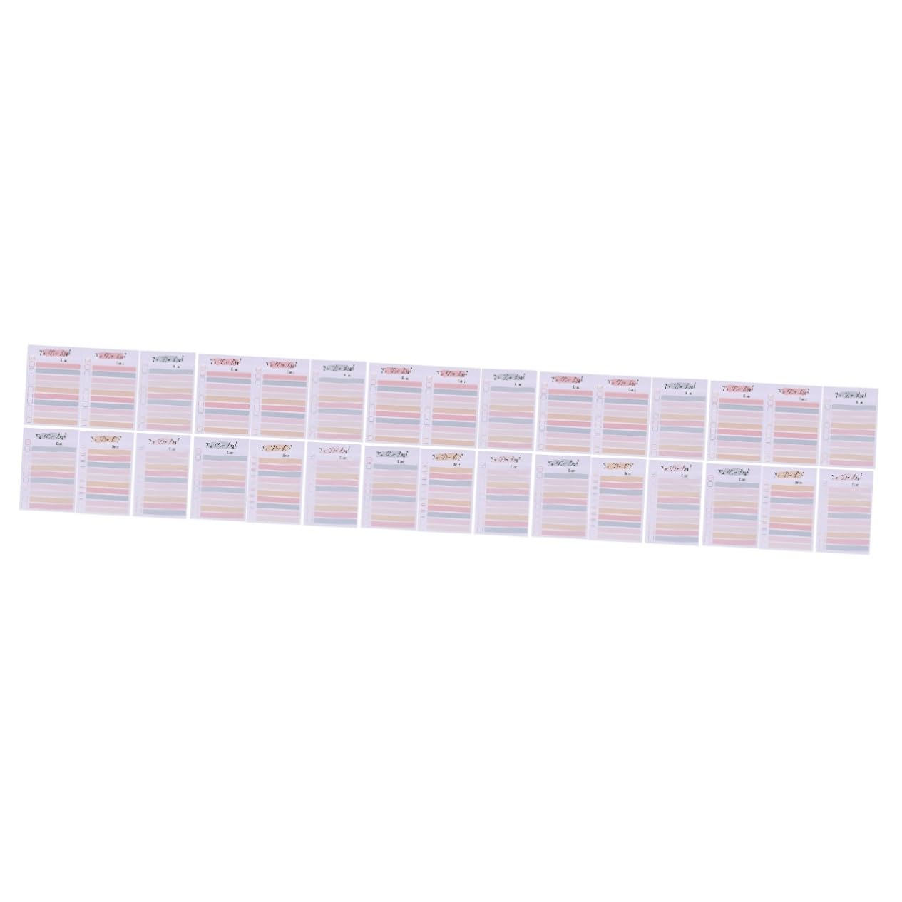 Veemoon 5 Stück Bunte Haftnotizen Teiliges Set Tragbare Notizblöcke für To Do Listen Selbstklebende Memo Sticker für Büro Schule und Zuhause