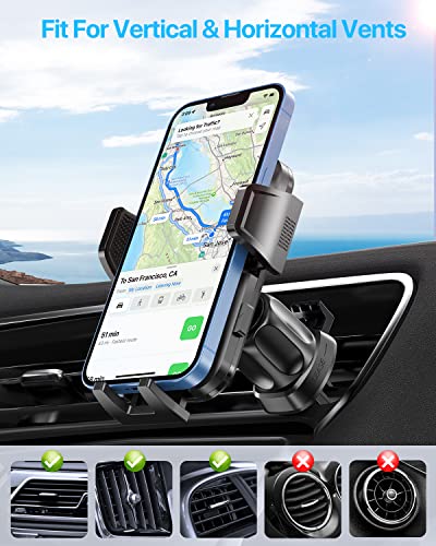 Miracase 2023 Upgrade Universal Car Phone Holder Mount For Air Vent, Sturdy And Thick Case Friendly Hands-Free Mount For Iphone, Samsung, And All Smartphones #TOP6
