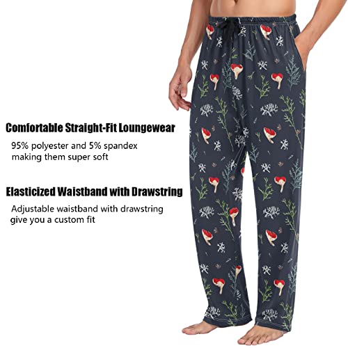 ZZXXB Turkey Print Pajama Pants for Men Comfort Sleep Lounge Bottoms Straight-fit with Pockets S-XXL3
