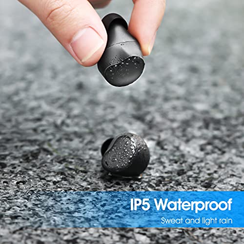 Zihnic Wireless Earbuds,Bluetooth Earphone With Touch Control And Charging Case,Ipx5 Sweatproof,35H Playtime For Work, Home,Office-Black #TOP4