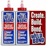 Weldbond Multi-Surface Strong Glue – Fast Drying Glue for Wood, Tile, Ceramic, Pottery, Glass, Metal & More – Heavy Duty Adhesive for Mosaic, Crafts, Wood Working & Repairs – 14.2oz (420ml), 2 Pack
