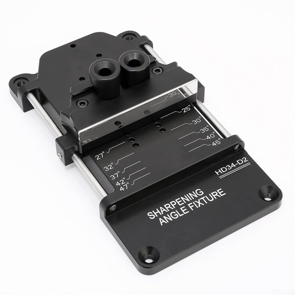 Hongdui HD-34 Winkelschärfer-Set für Holzbearbeitung für Meißel und Hobel, 5–70 mm interner Schneidkopf, 3-teilig, schwarz