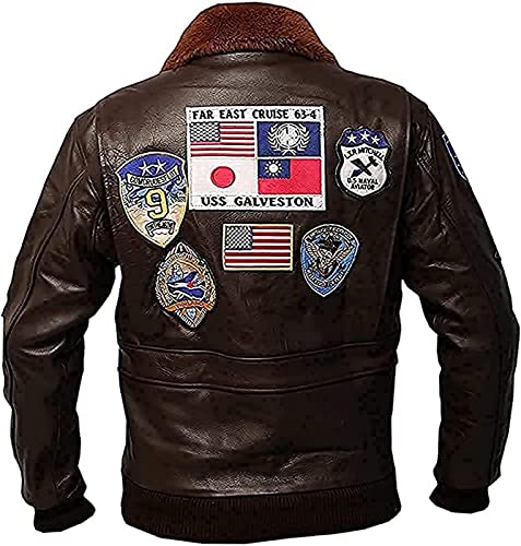 Men G1 Bomber Tom Cruise Pete Maverick Real Leather Aviator Flight Jacket2