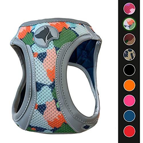 Croci C5081031 - Pettorina Riflettente Per Cani, Multicolore (Harlequin), XL, 1 Pezzo