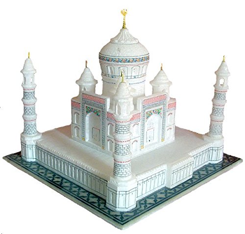 Stonkraft Marble Taj Mahal Tajmahal Replica Model Agra India Souvenir Collection (9" X 9" Inch) #TOP22
