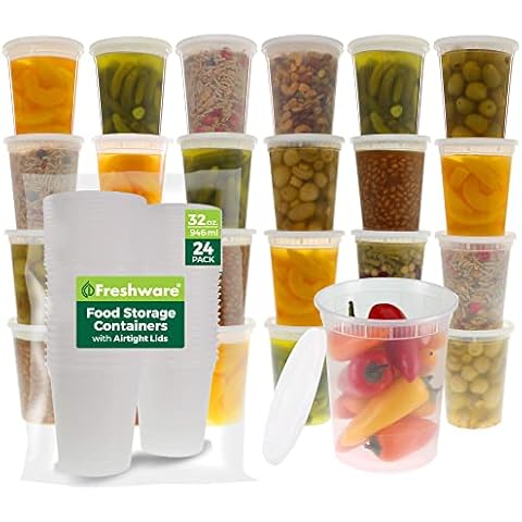 Freshware Food Storage Containers [24 Set] Cover