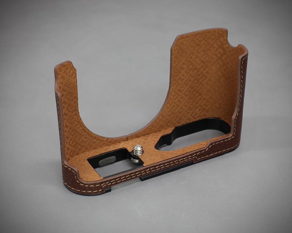 Amazon.com : LIM'S Genuine Italy Leather Camera Half Case Metal