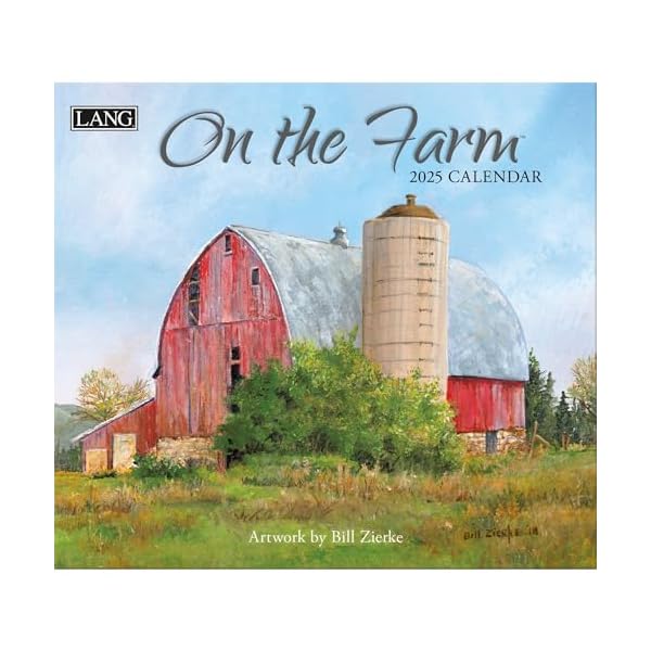 Lang on the farm 2025 wall calendar 25991002001  urban country home decor
