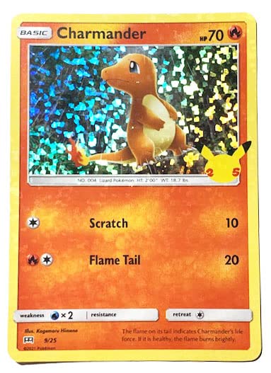 pokemon charmander card mcdonalds Pokémon Charmander 9/25 - McDonalds Promo - 25th Anniversary