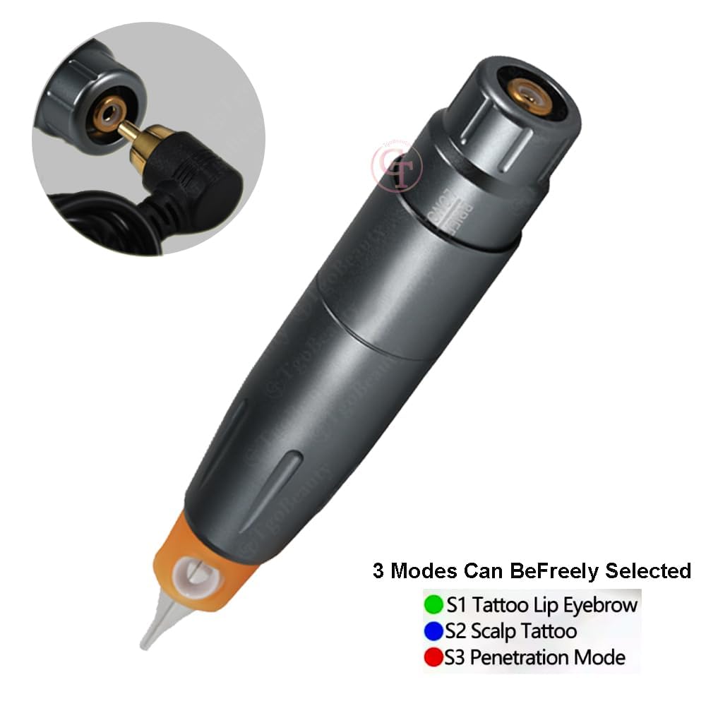 Dispositivo per micropigmentazione del cuoio capelluto SMP, potente macchina per tatuaggi permanenti per trucco per capelli SMP (Macchina Grigia) (Macchina Grigia)