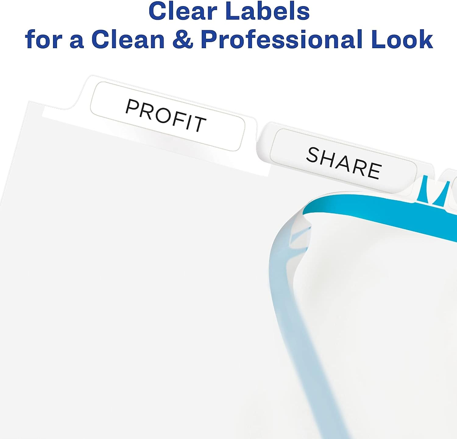 AVERY AVE11556 - Print and Apply Index Maker Clear Label Dividers