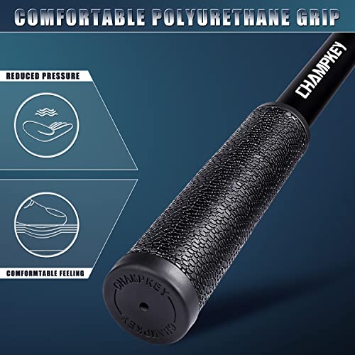 Chmapkey 9Ft / 15Ft Single-Sided Golf Ball Retriever - Premium Aluminum Alloy Telescopic Golf Ball Retriever - Come With Premium Head Cover (9Ft, Black&Blue) #TOP5