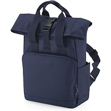 BagBase Unisex Bagbase Recycled Mini Twin Handle Roll-top Backpack backpack pack of 1