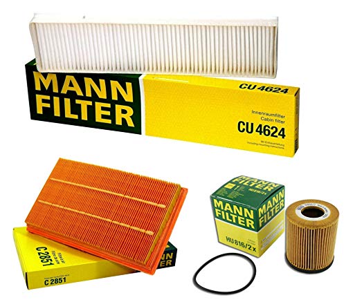 Mann Oil Air Paper Cabin Filter Service Kit for Mini R52 R53 Cooper S 1.6 02-08