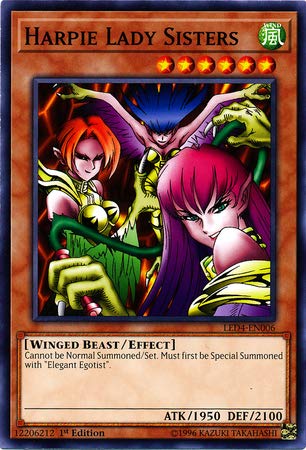 Yu-Gi-Oh! - Harpie Lady Sisters - LED4-EN006 - Legendary Duelists: Sisters of The Rose - 1st Edition