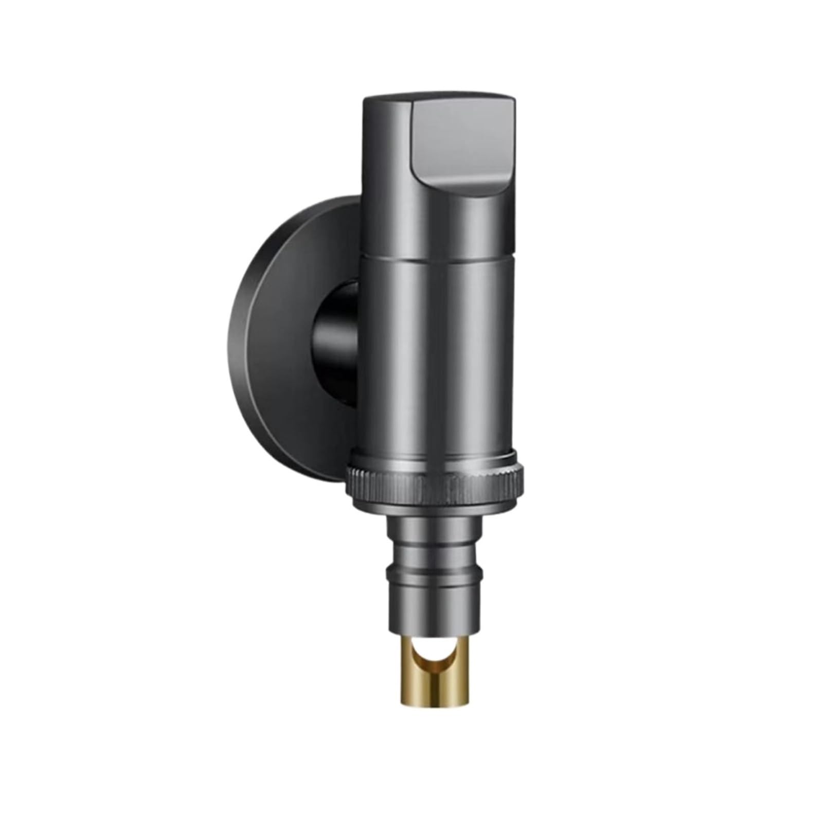 Outside Tap Wall Mounted Solid Brass Washing Machine Faucet Single Cold G1/2/G3/4 Mini Bibcock Outdoor Garden Mop Pool Tap(Gray 1)