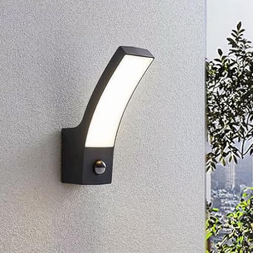 Applique murale LED avec détecteur de mouvement IP65 noir
