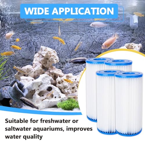 Image of 4 Pack Micron Filter Cartridges Compatible with Marineland Magnum ML90770 | Compatible with Marineland Magnum ML90770 & Magnum Canister Filters, Freshwater & Saltwater Aquarium Water Polishing