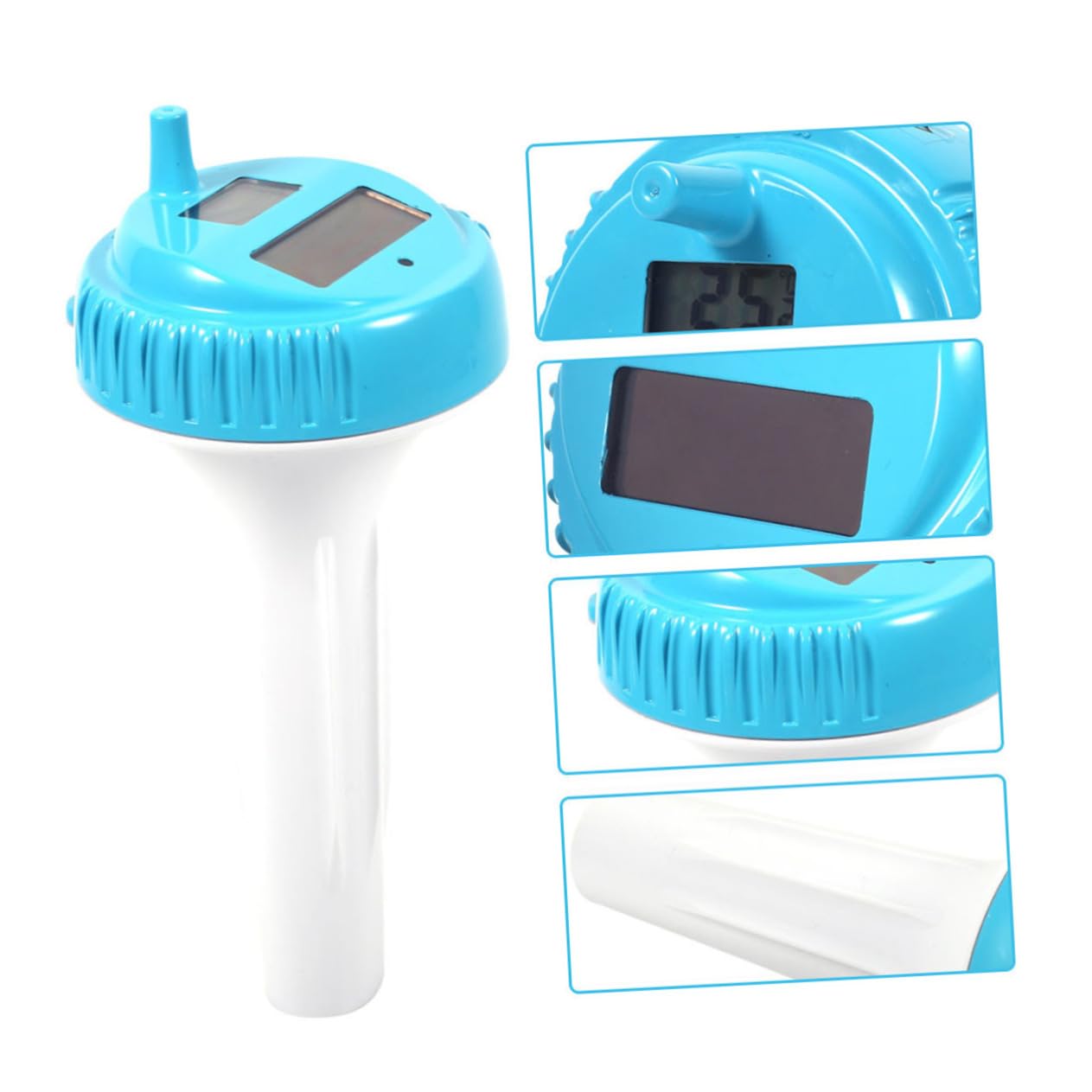 ifundom Termómetro Inalámbrico Flotante para Piscinas y Spas Sensor Resistente al Agua con Pantalla Digital Fácil de Leer Monitor de Temperatura Interior y Exterior Diseño sin Cables para