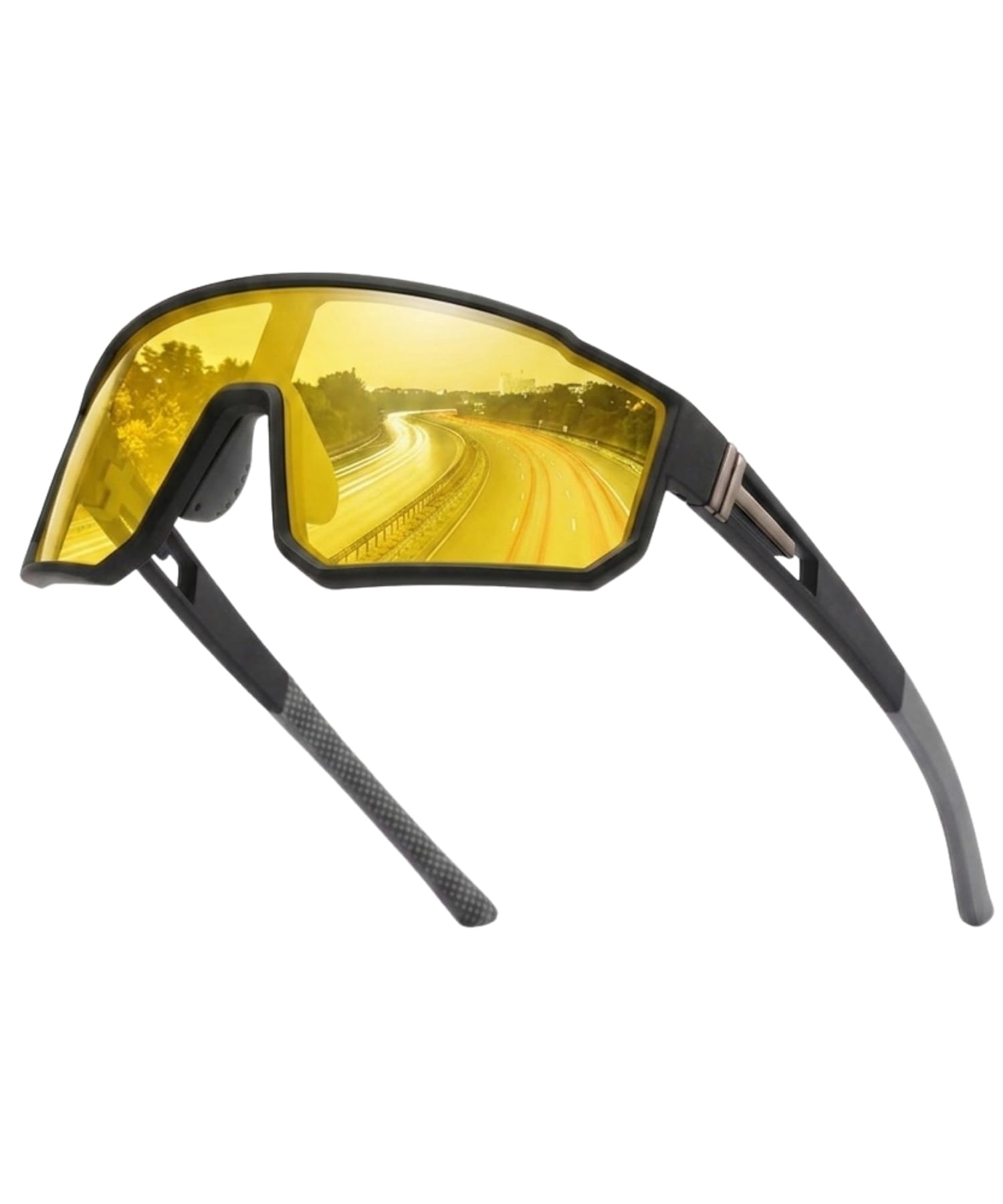huvora MAXO POLARIZED Sports Sunglasses for Cricket Cycling Riding Biking Night Driving - Lightweight UV400 Protected Anti Glare Branded Goggles for Men - Stylish Mirrored Performance Shades-picture-47
