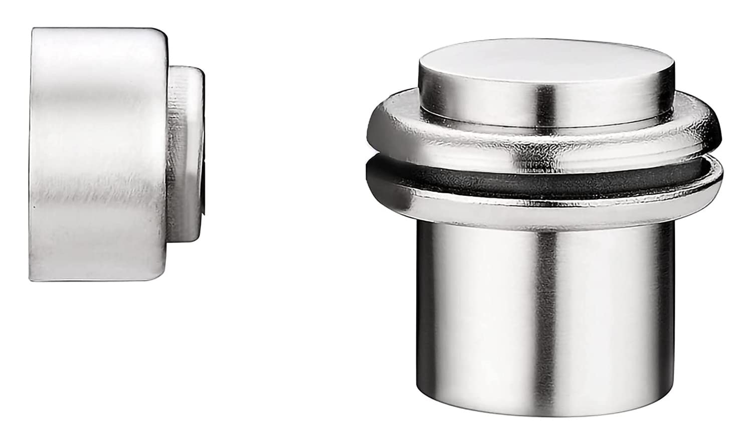 Nvsfzgiyg Brushed Steel Door Stopper Stoppers,Spring Stops,Anti-Collision Stop Device Stainless,Duty For Various Types,Wall Mount