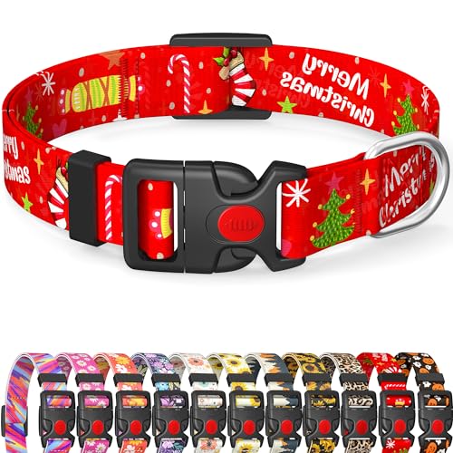 Grepad-Fadeless-Print-Dog-Collars-for-Puppy-Small-Medium-Extra-Large-Dogs-Girl-BoyFemale-Male-Cute-Dog-Collar-for-DogsDurable-Charms-Floral-Soft-Dog-Collar-with-Quick-Release-Safety-Buckle