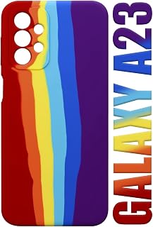 Case Capinha Aveludada Compatível Galaxy A23 A235 Tela 6.6 Arco Iris LGBT - Luiza Cell25