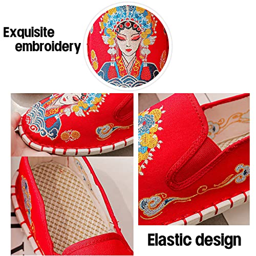 Embroidered Kung Fu Tai Chi Shoes Unisex Black Rubber Sole Martial Art Sports Chinese Traditional Slippers Men and Women2