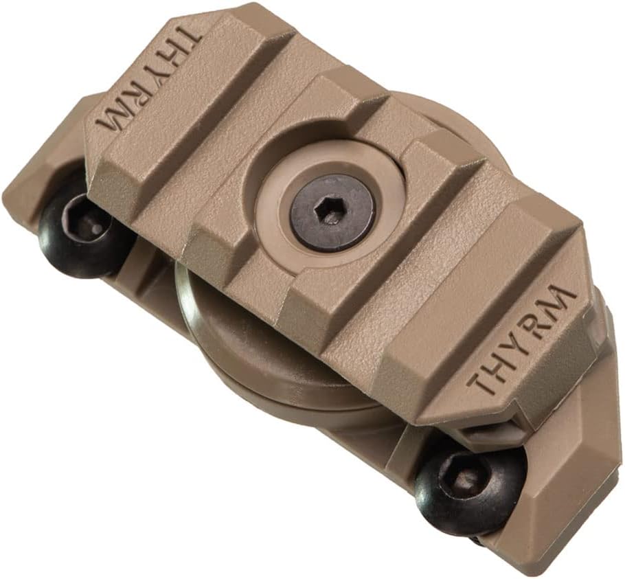 Thyrm VariArc Helmet Mount Compatible with Team Wendy Rails (Flat Dark Earth), Adjustable for attaching Light, Made in USA